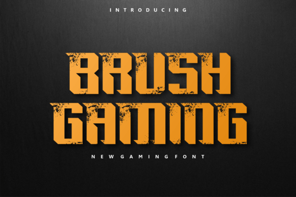 Brush Gaming: A Modern Sans Serif Font for Dynamic Editorial Design