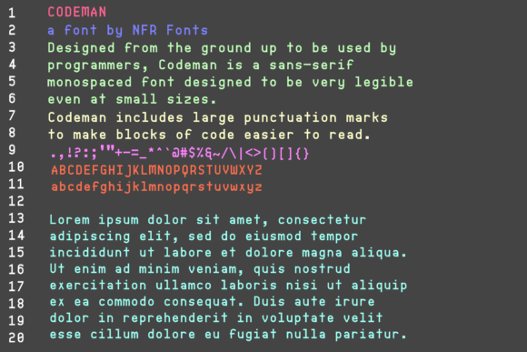 Codeman: A Cool Sans Serif Font for Modern Editorial Design