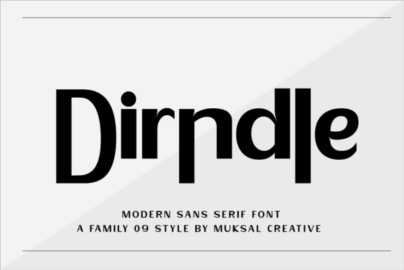 Dirndle: A Modern Sans Serif Font for Bold Branding and Creative Typography