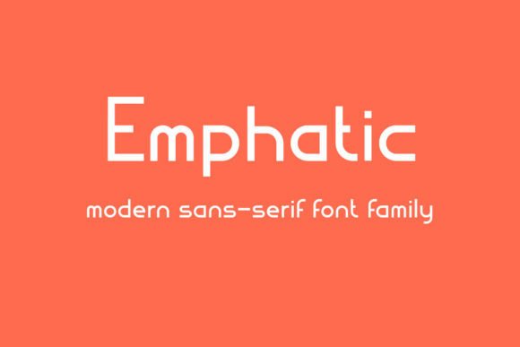 Emphatic: A Modern Sans Serif Font for Editorial Design and Digital Publishing