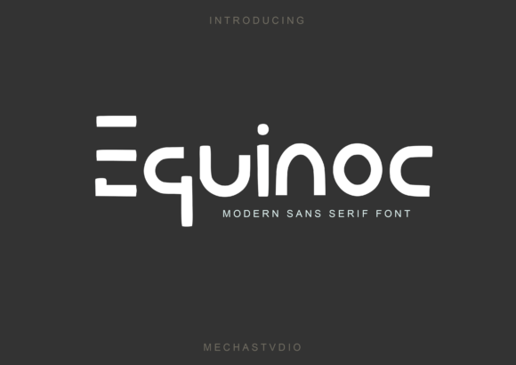 Equinoc: A Bold Sans Serif Font for Modern Branding Projects