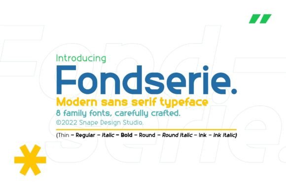 Fondserie: A Modern Sans Serif Font for Bold Branding Projects
