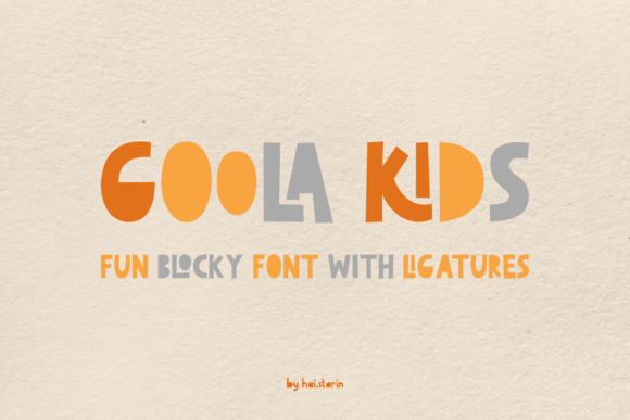 Goola Kids: A Playful Sans Serif Font for Business Branding