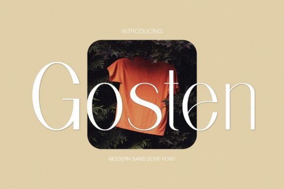 Gosten: A Clean Sans Serif for Elegant Branding Projects