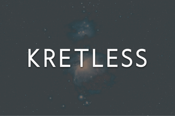Kretless: A Modern Sans Serif Font for Handmade Business Branding and Product Design