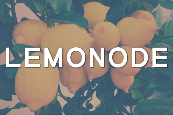 Lemonode: A Modern Sans Serif Font for Elegant Editorial Design
