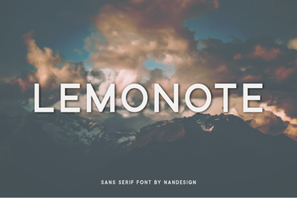 Lemonote: A Clean Sans Serif Font for Crafters and Product Designers