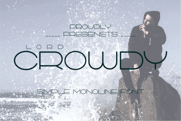 Lord Crowdy: A Luxurious Sans Serif Font for Elegant Branding Projects