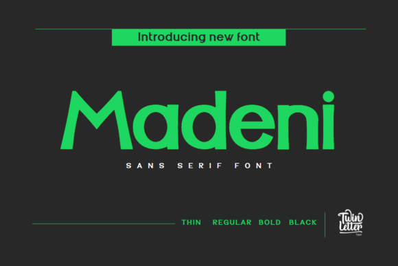 Madeni: A Bold Sans Serif Font for Modern Web Design