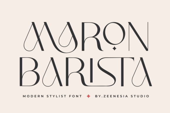 Maron Barista: A Romantic Sans Serif Font for Elegant Editorial Design