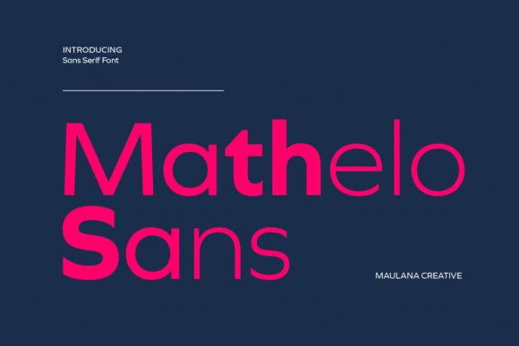 Mathelo: A Modern Sans Serif Font for Digital Design Projects