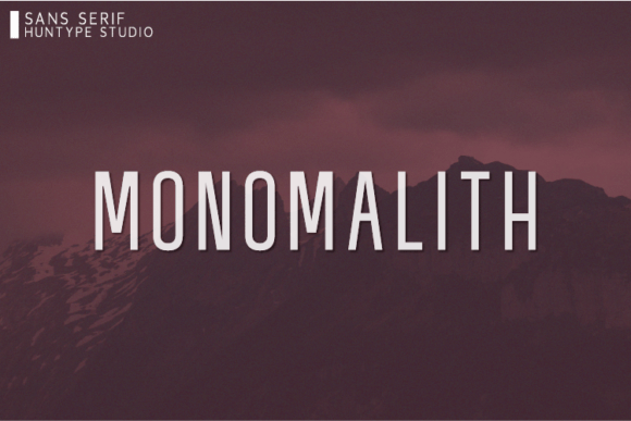 Monomalith: A Cool Sans Serif Font for Crafters and Product Designers