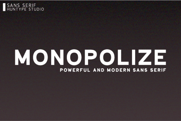 Monopolize: A Cool and Neat Sans Serif Font for Modern Branding Projects