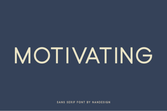 Motivating: A Bold Sans Serif Font for Impactful Campaign Design
