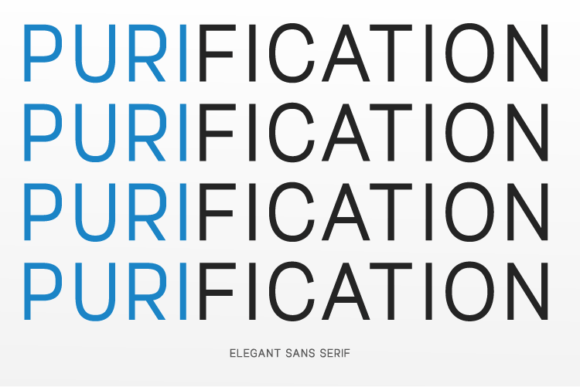 Purification Sans Serif Font: Craft Projects with Class