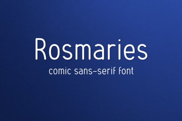 Rosmaries: A Romantic Sans Serif Font for Editorial Design and Magazine Covers