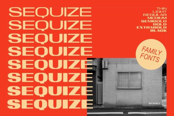 Sequize: A Modern Sans Serif Font for Digital Branding and Web Design