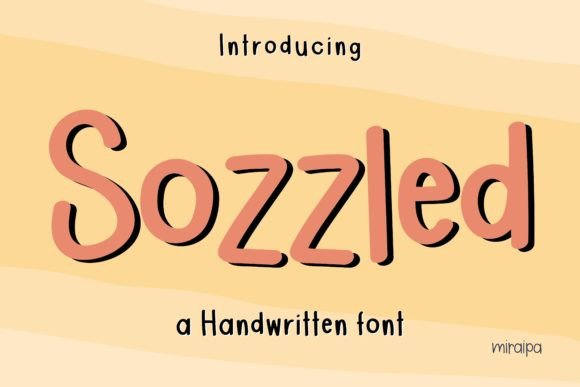 Sozzled: A Friendly Sans Serif Font for Handmade Labels, Invitations & Planner Pages