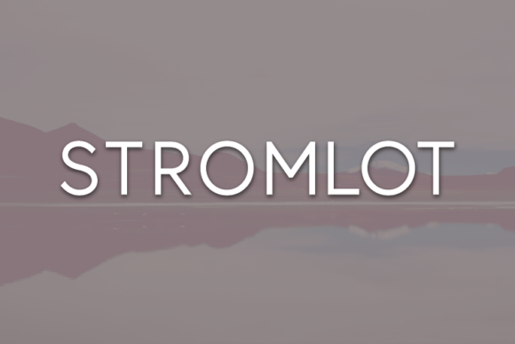 Stromlot: A Modern Sans Serif Font for Elegant Editorial Design