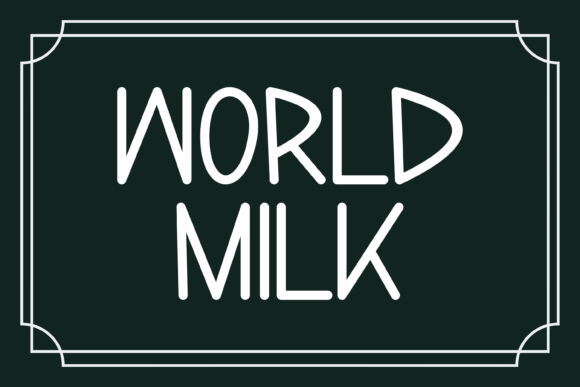 Word Milk: A Fun and Casual Sans Serif Font for Editorial Design