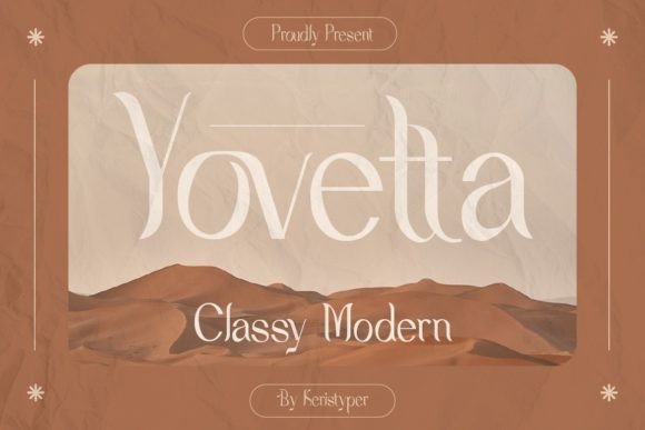 Yovetta: An Elegant Sans Serif Font for Editorial Design and Digital Publishing